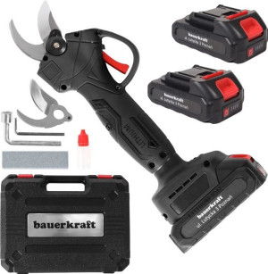 Sekator akumulatorowy Bauerkraft JQ2503 Czarny. Nożyce do żywopłotu