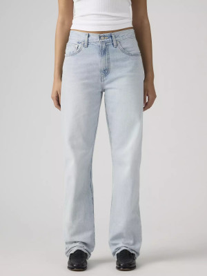 Jeansy regular fit damskie Levi`s Easy Dad 005DC-0000 W30L30 Błękitne (5401187886008). Jeansy damskie