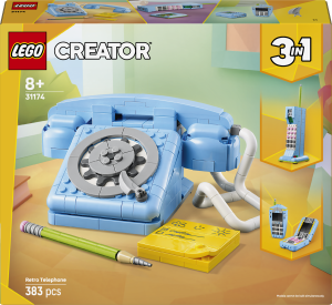 Zestaw klocków LEGO Creator Telefon w stylu retro 383 elementy (31174). Klocki