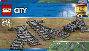 Zestaw klocków LEGO City Zwrotnice 8 elementów (60238). Klocki