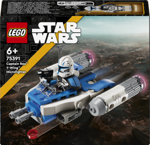Zestaw klocków LEGO Star Wars Mikromyśliwiec Y-Wing kapitana Rexa 99 elementów (75391). Klocki
