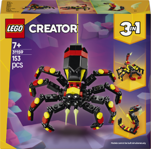 Zestaw klocków LEGO Creator 3 w 1 Dzikie zwierzęta: Niezwykły pająk 153 elementy (31159). Klocki