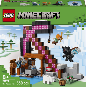 Zestaw klocków LEGO Minecraft Kilofowa kopalnia 530 elementów (21277). Klocki
