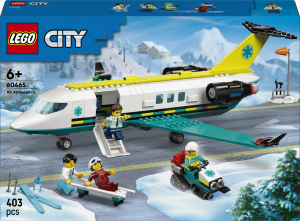 Zestaw klocków LEGO City Samolot pogotowia ratunkowego 403 elementy (60465). Klocki