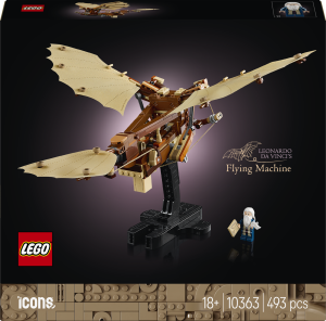 Zestaw klocków LEGO Icons Maszyna latająca Leonarda da Vinci 493 elementy (10363). Klocki