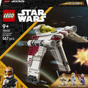 Zestaw klocków LEGO Star Wars Myśliwiec V-19 Torrent 567 elementów (75432). Klocki