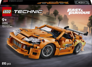 Zestaw klocków LEGO Technic Fast and Furious Toyota Supra MK4 810 elementów (42204). Klocki