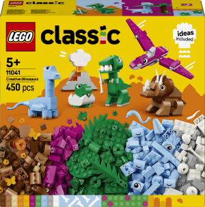 Zestaw klocków LEGO Classic Kreatywne dinozaury 450 elementów (11041). Klocki