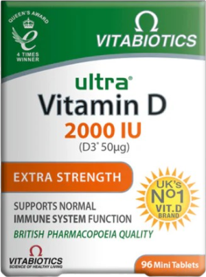 Suplement diety Vitabiotics Ultra Vitamin D3 2000 IU 96 tabletek (5021265247400). Witaminy i minerały