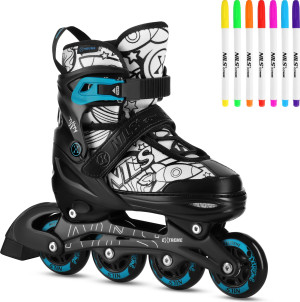Łyżworolki Nils Extreme Płoza Hokejowa Tinty NH10907 M 35-38 Zielone (5905504101244). Rolki i łyżworolki
