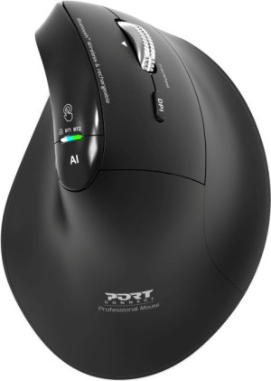 Mysz PORT Designs Ergo Auditor Wireless/Bluetooth Black (3567049102043). Myszki komputerowe