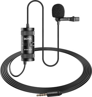 Mikrofon krawatowy Boya BY-M1 Pro II Black. Mikrofony