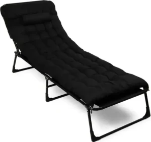 Składane łóżko Hedo Premium turystyczne 68 x 193 x 30 cm Czarne 96885 (5904041121609). Meble turystyczne składane