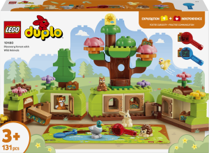 Zestaw klocków LEGO DUPLO Town Las odkrywców z dzikimi zwierzętami 131 element (10480). Klocki