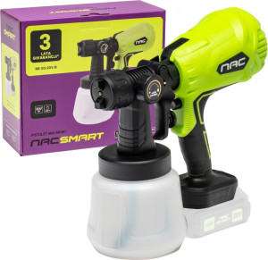 Pistolet malarski NAC SMART NS-SG-20V-B 20 V 1 l bez akumulatora i ładowarki (5905842532144). Pistolety natryskowe