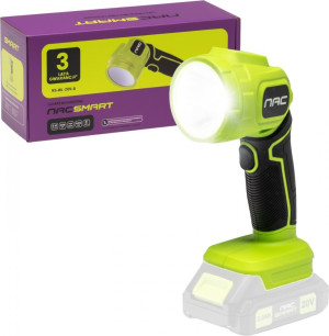 Akumulatorowa latarka warsztatowa LED NAC SMART NS-WL-20V-B 20 V 2400 lm bez akumulatora i ładowarki (5905842532168). Lampy warsztatowe i inspekcyjne