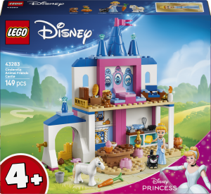 Zestaw klocków LEGO Disney Princess Zamek Kopciuszka i jej zwierzęcych przyjaciół 149 elementów (43283). Klocki