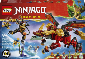 Zestaw klocków LEGO Ninjago Transformujący smoczy mech Wyldfyre 821 element (71868). Klocki