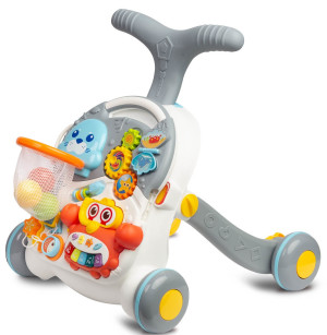 Pchacz-Stolik edukacyjny Toyz by Caretero Spark 2 w 1 Grey TOYZ-20951 (5908310395616). Chodziki dla dzieci