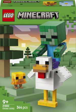 Zestaw klocków LEGO Minecraft Kurzy jeździec 344 elementy (21582). Klocki