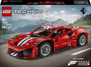 Zestaw klocków LEGO Technic Samochód Ferrari 488 PISTA 882 elementy (42235). Klocki