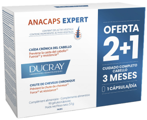 Suplement diety Ducray Anacaps Expert przeciw wypadaniu włosów 90 kapsułek (3282779427661). Witaminy i minerały