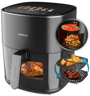 Frytkownica beztłuszczowa Cecotec Cecofry&Grill Duoheat 6500. Frytkownice beztłuszczowe i kombiwary