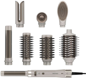 Suszarko-lokówka Cecotec CeramicCare AirGlam Gyro 8in1 Champagne (A01_EU01_112528). Wielofunkcyjne urządzenia do stylizacji włosów