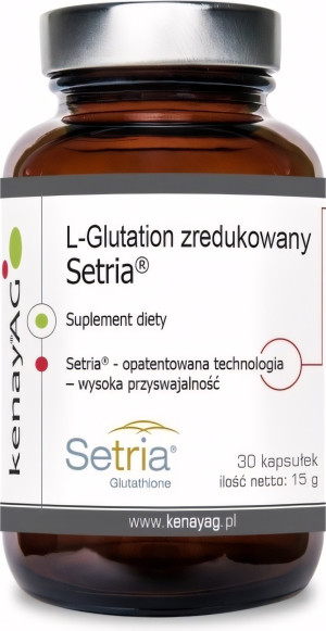Suplement diety Kenay L-Glutation Zredukowany Setria 30 kapsułek (5900672153729). Witaminy i minerały
