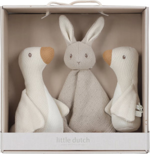 Zestaw zabawek Little Dutch Newborn Naturals 3 szt LD8452 (8713291884526). Zabawki dla niemowląt