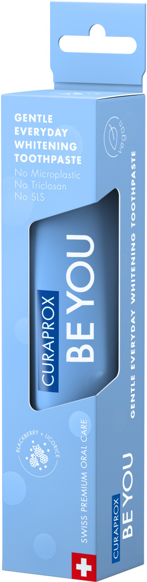 Pasta do zębów Curaprox Be You Regenerative Whitening Toothpaste wybielająca Jeżyna i lukrecja 60 ml (7612412429534). Pasty do zębów