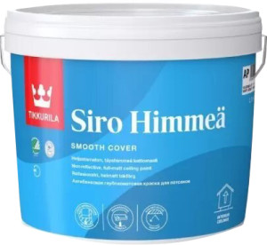 Farba matowa wodnaTikkurila Siro Himmeä do sufitów 2.7 l Biała (6408070012123). Farba budowlana