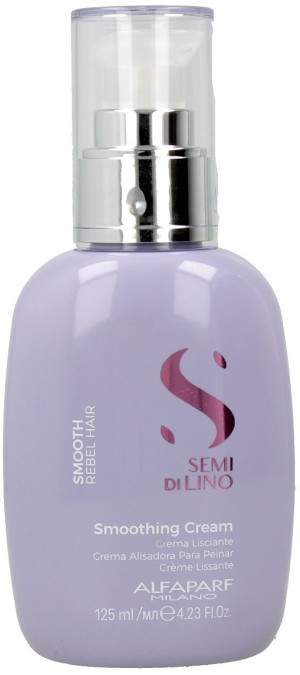 Termoochronny krem do włosów niesfornych Alfaparf Semi Di Lino Smooth 125 ml (8022297111254). Kremy do włosów