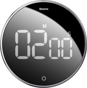 Minutnik kuchenny magnetyczny Baseus Heyo Rotation Countdown Timer Black (ACDJS-01). Minutniki kuchenne