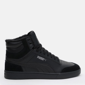 Zimowe trzewiki męskie ocieplane Puma Shuffle Mid Fur 38760901 44 (10UK) Czarne (4065449586184). Buty męskie za kostkę