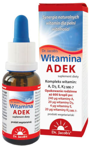Suplement diety Dr. Jacob's Witamina ADEK 20 ml (4041246501070). Witaminy i minerały