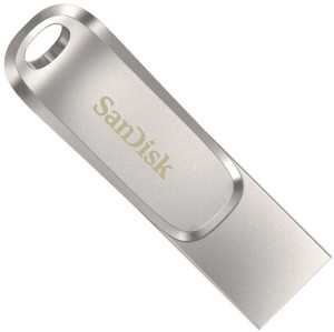 Dysk SanDisk Ultra Dual Drive Luxe 256 GB USB 3.1 / USB Type-C Srebrny (SDCZ62-064G-G35). Pendrive