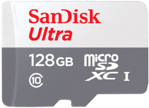 Karta pamięci SanDisk Ultra microSDXC 128 GB UHS-I (SDSQUNR-128G-GN3MN). Karty pamięci