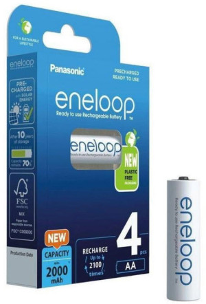 Akumulatorki Panasonic Eneloop AA 2000 4BP mAh NI-MH (BK-3MCDE/4BE). Baterie i akumulatorki