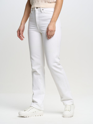 Jeansy regular fit damskie Big Star WINONA-101 W25 L30 Białe (5900714627638). Jeansy damskie