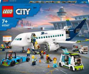Zestaw klocków LEGO City Samolot pasażerski 913 elementów (60367). Klocki