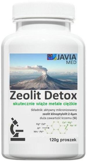 SSuplement mineralny Javia Med Zeolit Detox klinoptylolit mikronizowany aktywowany 120 g (5903943954186). Naturalne suplementy diety i ekstrakty