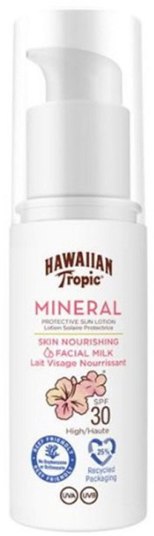 Mleczko do ochrony przeciwsłonecznej Hawaiian Tropic Mineral Facial Protective Milk SPF30 50 ml (5099821107505). Kremy przeciwsłoneczne