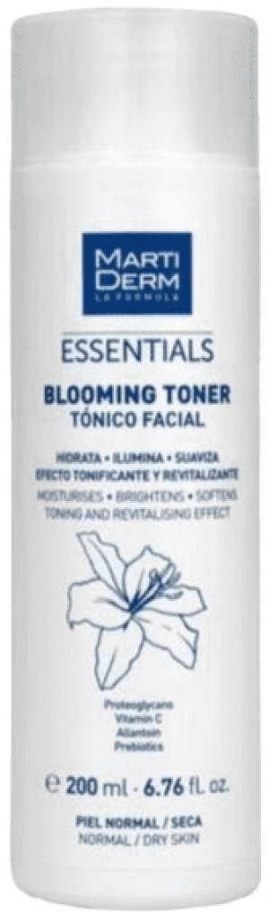 Tonik do twarzy Martiderm Essentials Blooming do cery suchej i normalnej 200 ml (8437019178246). Tonery i toniki do twarzy