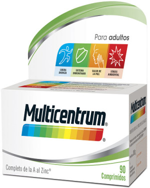 Suplement diety Multicentrum Adultos (od A do Z), 90 tabletek (8470001731913). Witaminy i minerały