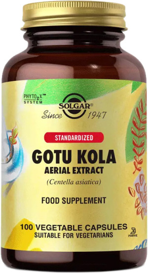 Suplement diety ekstrakt gotu kola na pamięć Solgar Gotu Kola Extract 100 mg 100 kapsułek (33984041653). Naturalne suplementy diety i ekstrakty