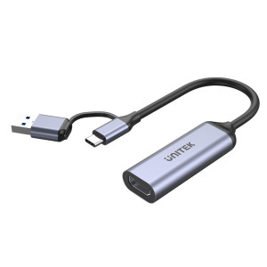 Adapter Unitek USB type-C/type-A, 4K HDMI 1.4b (4894160049315). Kable, adaptery i przejściówki