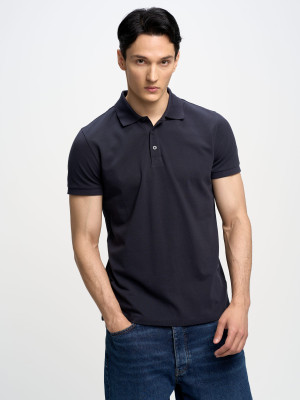Koszulka polo męska Big Star Markolinos 403 3XL Czarna (5900714654672). Koszulki polo męskie