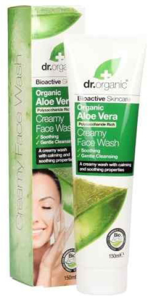 Żel do mycia twarzy Dr Organic Aloe Vera Cream Face Wash 150 ml (5060391842080). Kosmetyki do oczyszczania twarzy