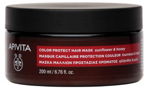 Maska do włosów Apivita Color Protect Hair Mask Sunflower And Honey 200 ml (5201279080839). Maski do włosów
